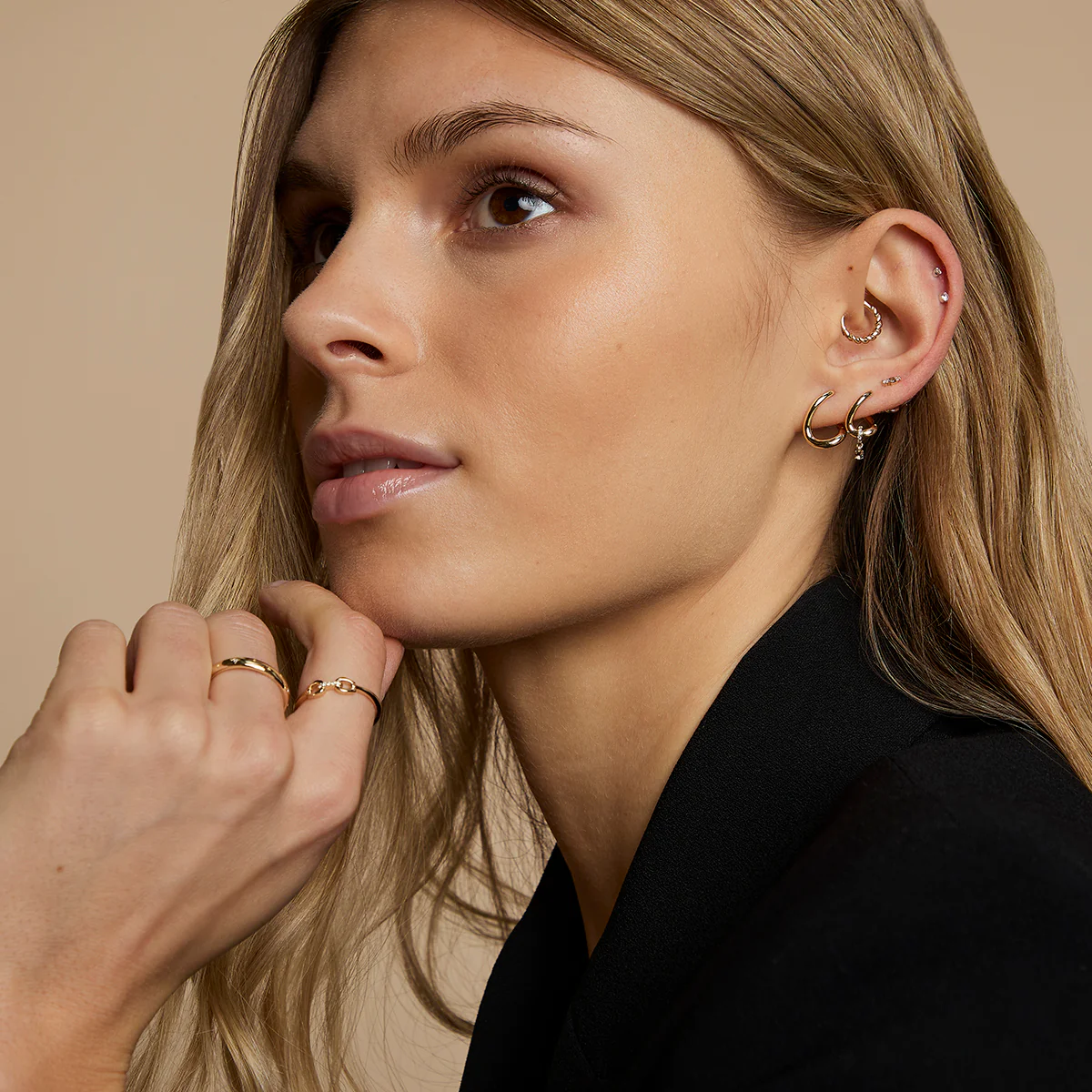Rope Daith Ring in Solid Gold - Image 4