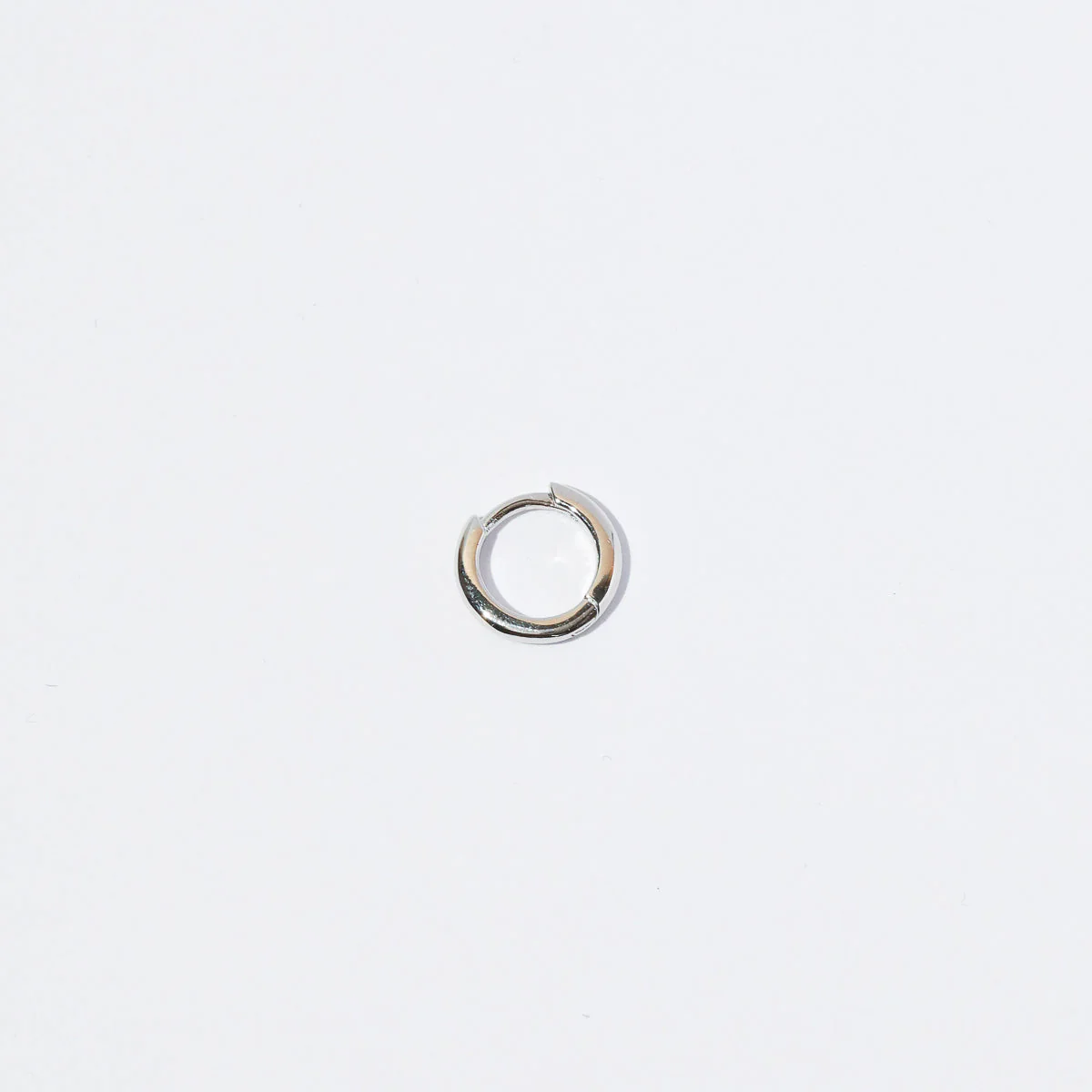 Essential 8mm Hoop in Silver - Image 4