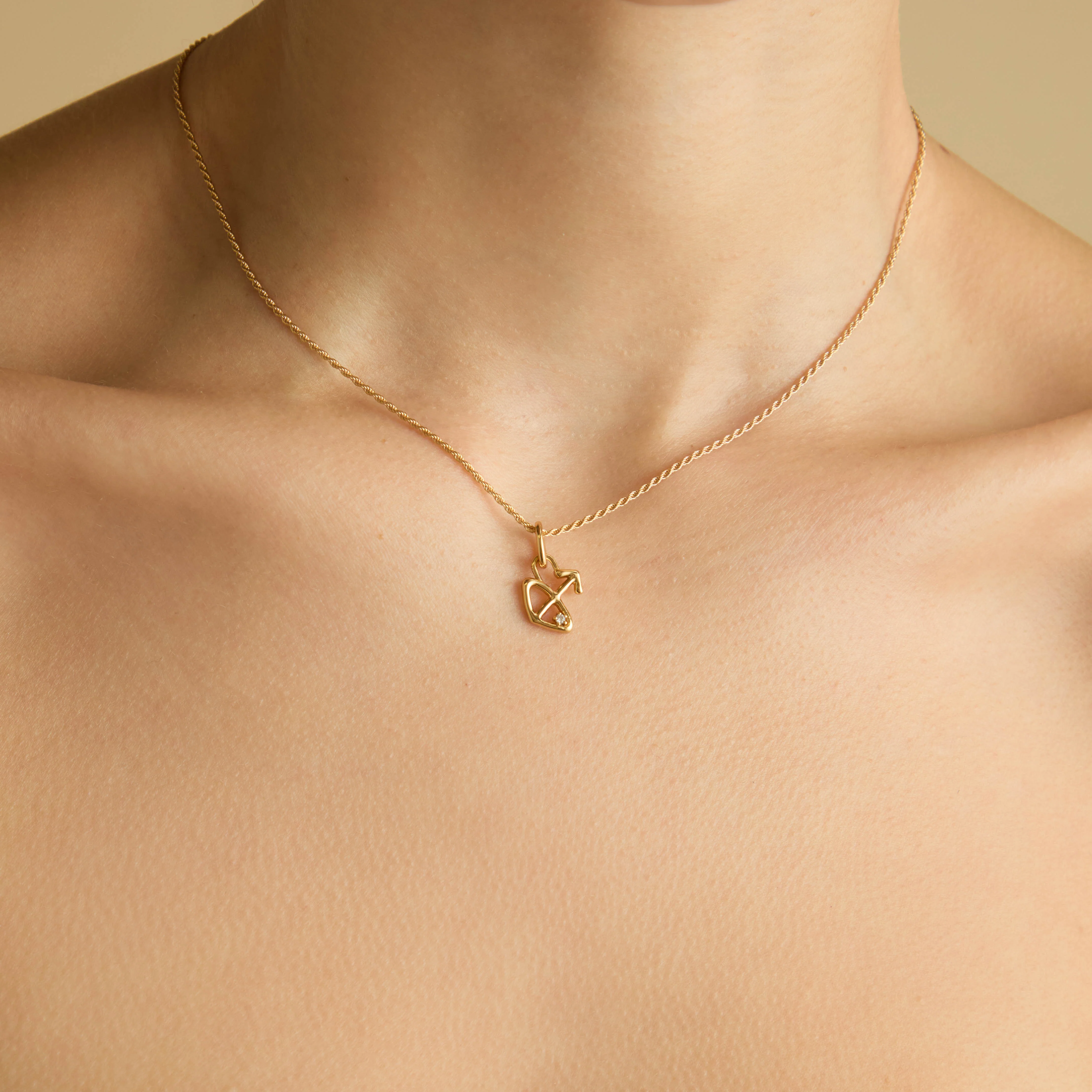 Sagittarius Zodiac Clip Charm in Gold - Image 2