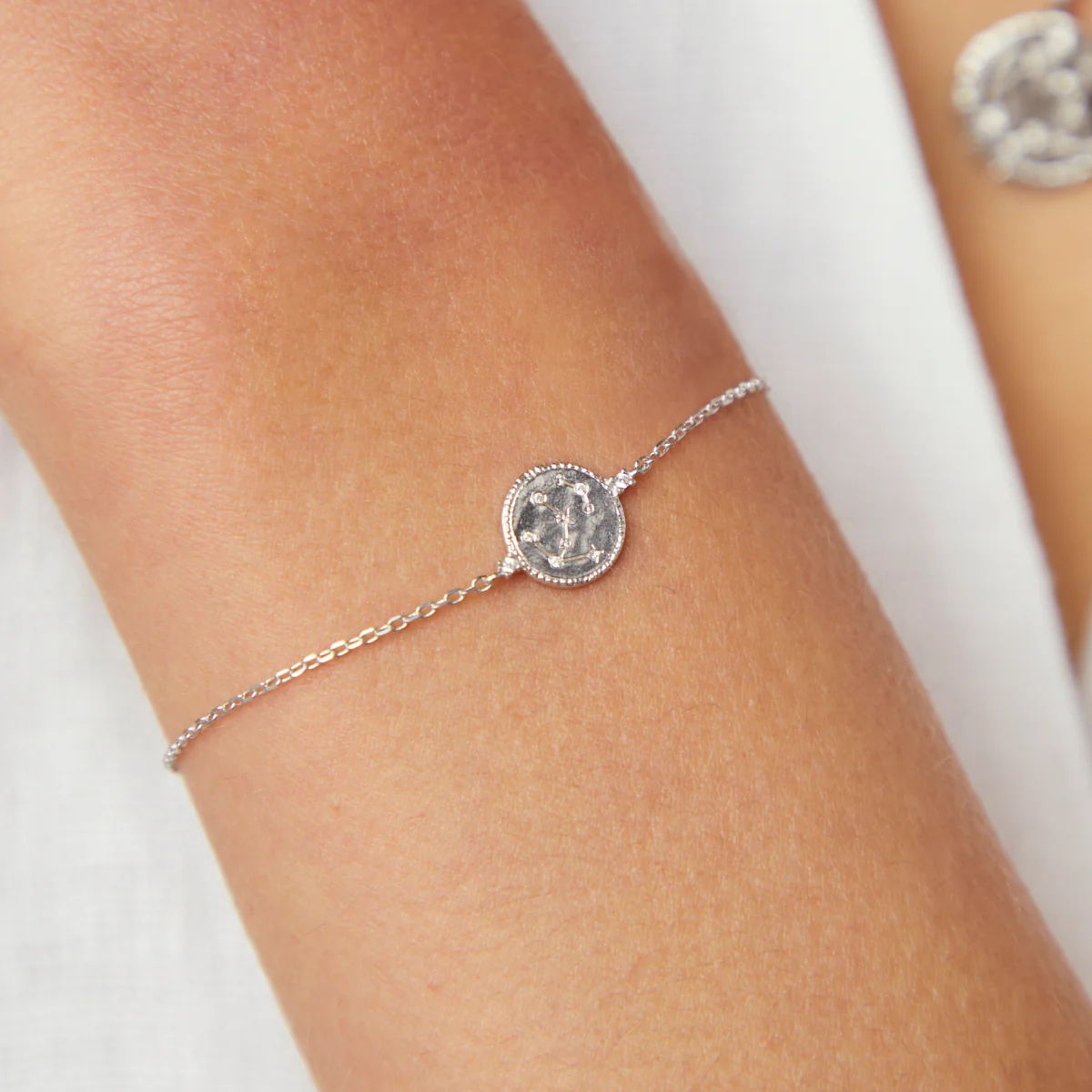Scorpio Zodiac Bracelet in Silver - Image 2