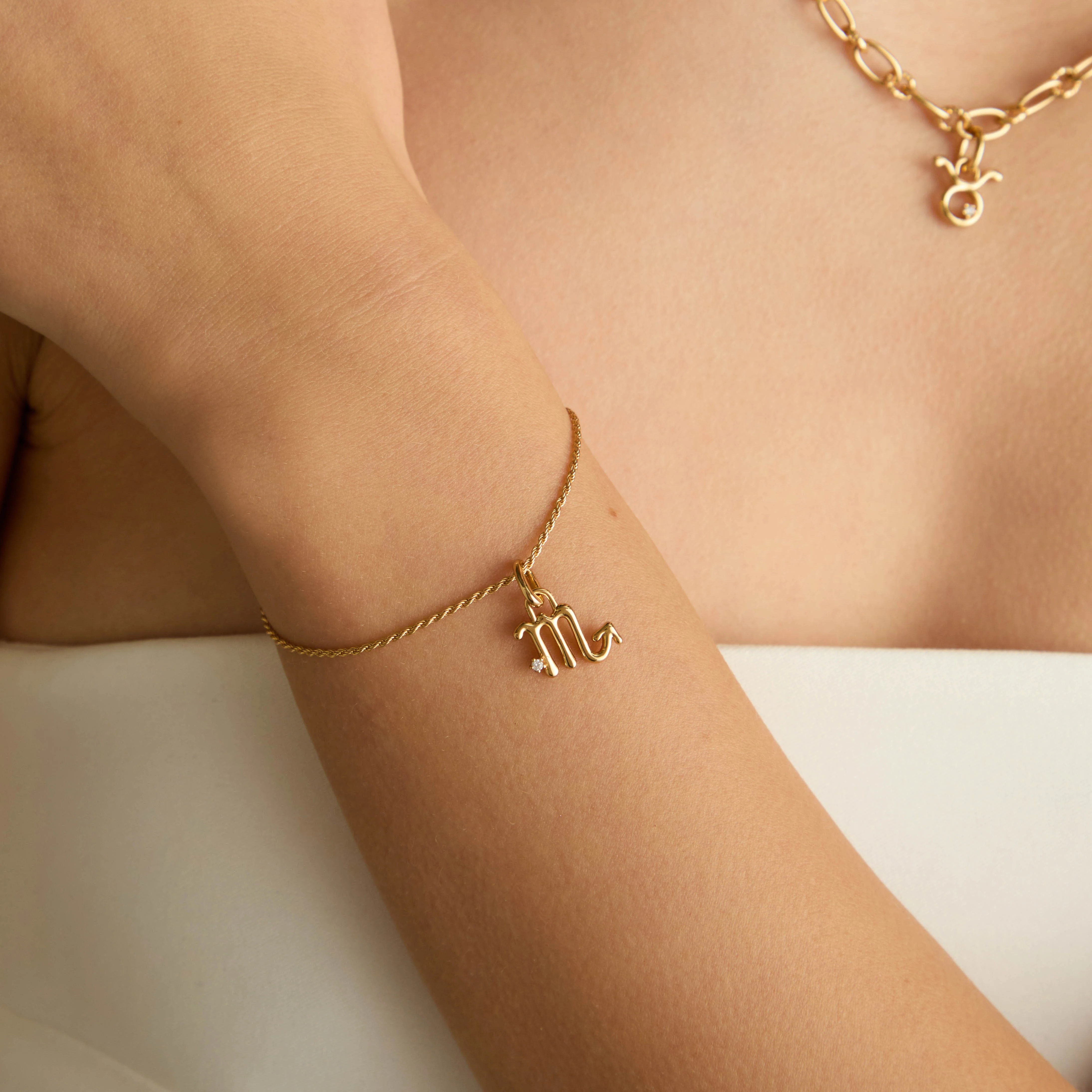 Scorpio Zodiac Clip Charm in Gold - Image 2