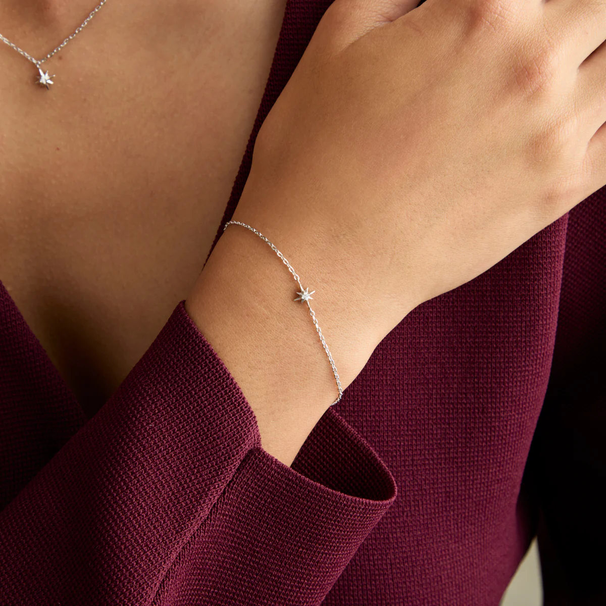 Shooting Star Pendant Bracelet in Silver - Image 2