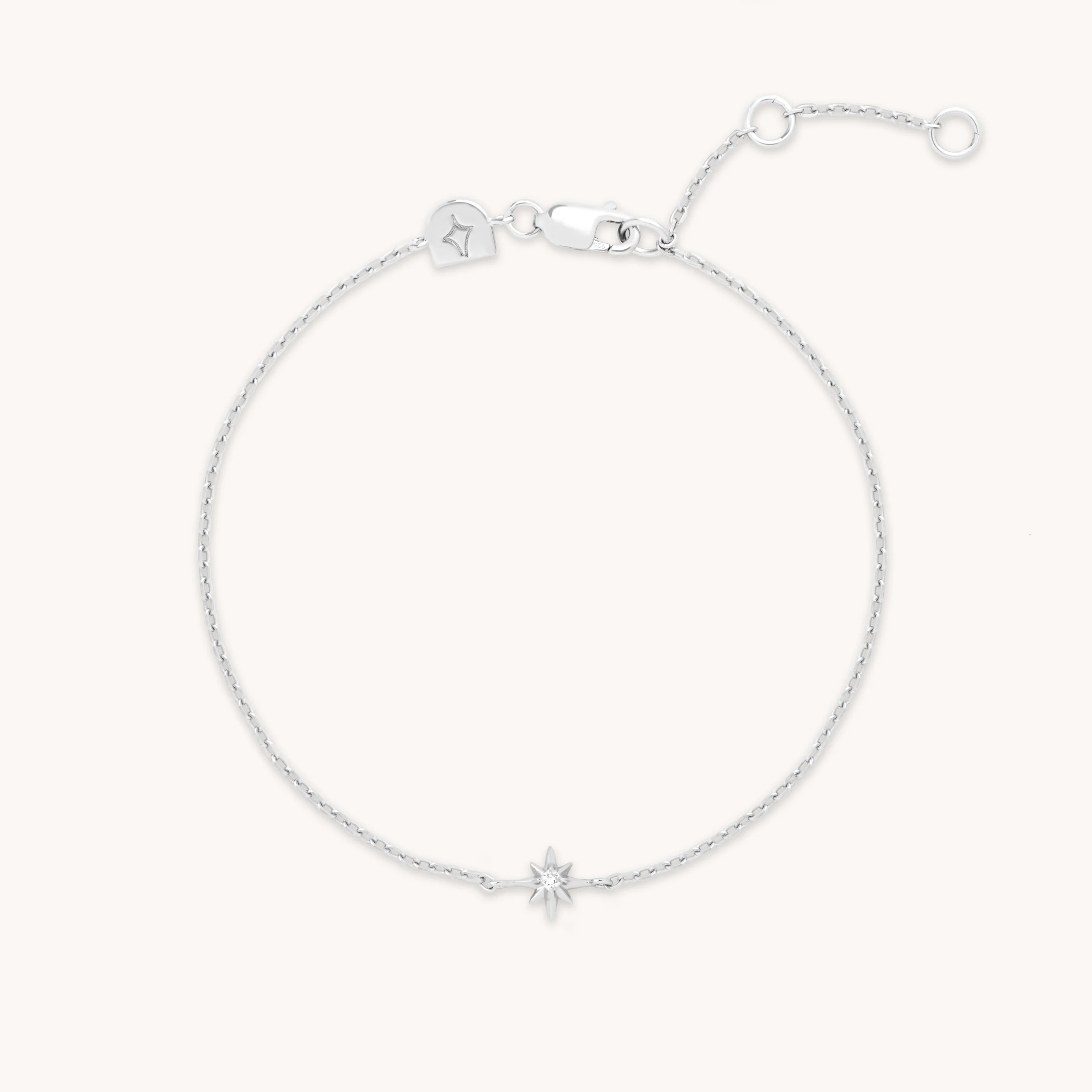 Shooting Star Charm Bracelet in Silver