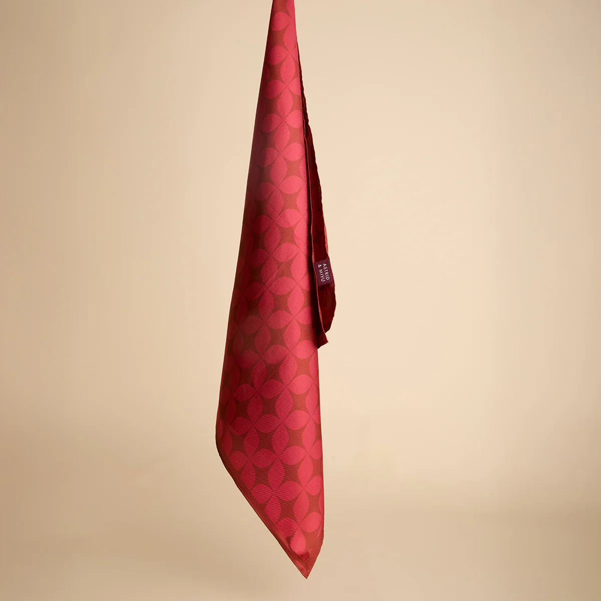 Silk Scarf in Red - Image 5