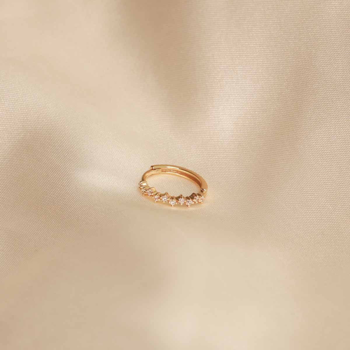 Cluster Hoop 11.5mm in Gold - Image 3