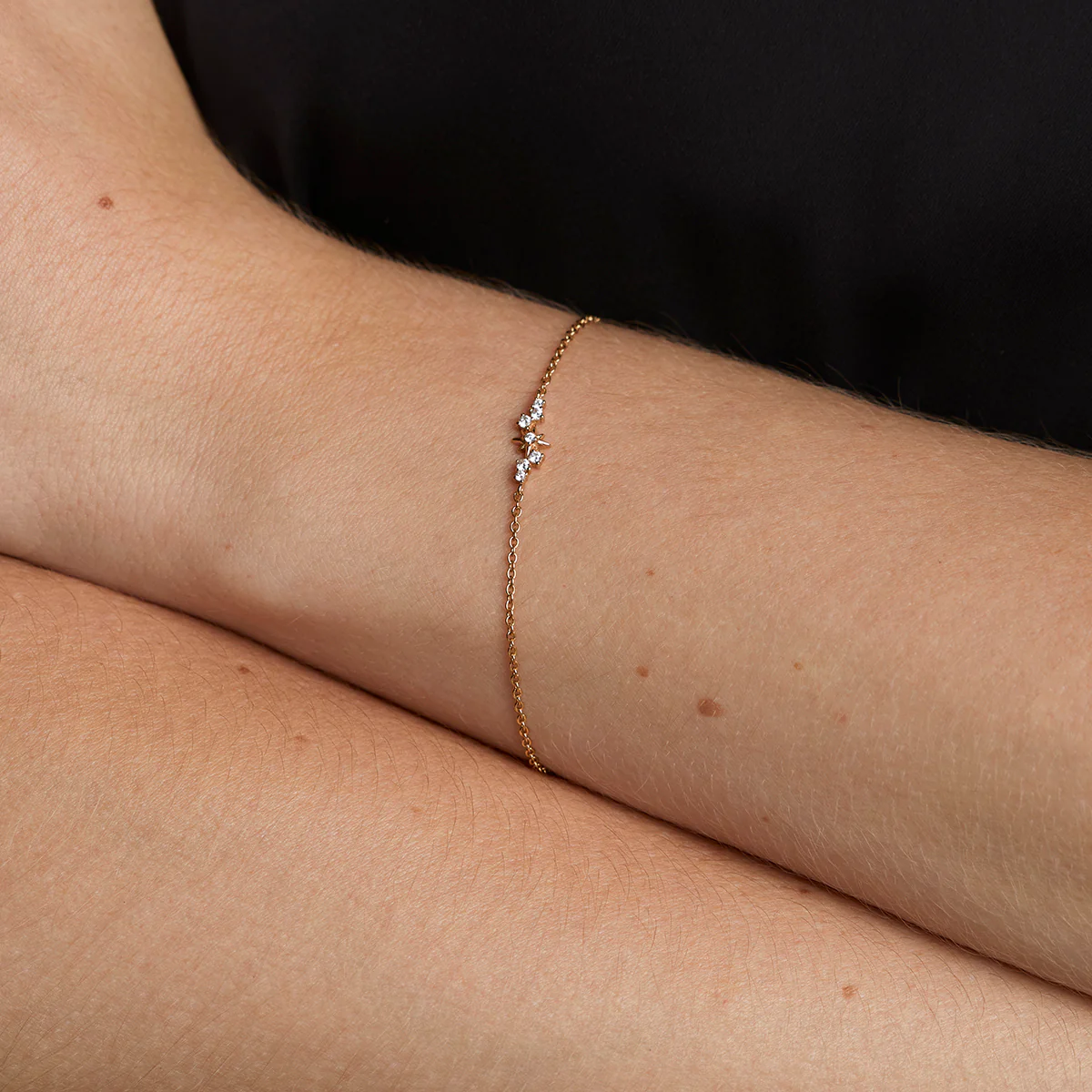 Star Cluster Charm Bracelet in Gold - Image 2