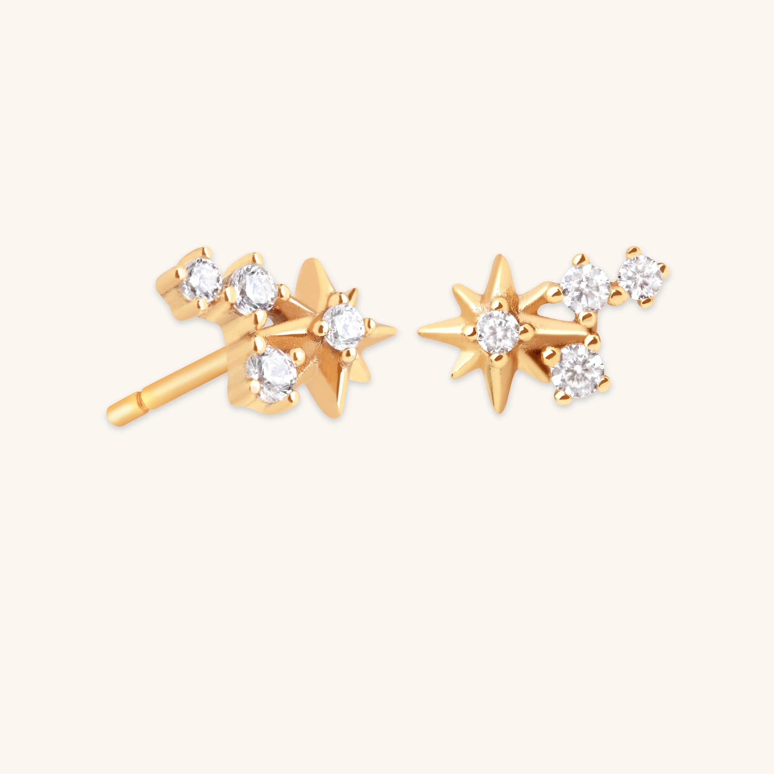 Star Trail Studs in Gold