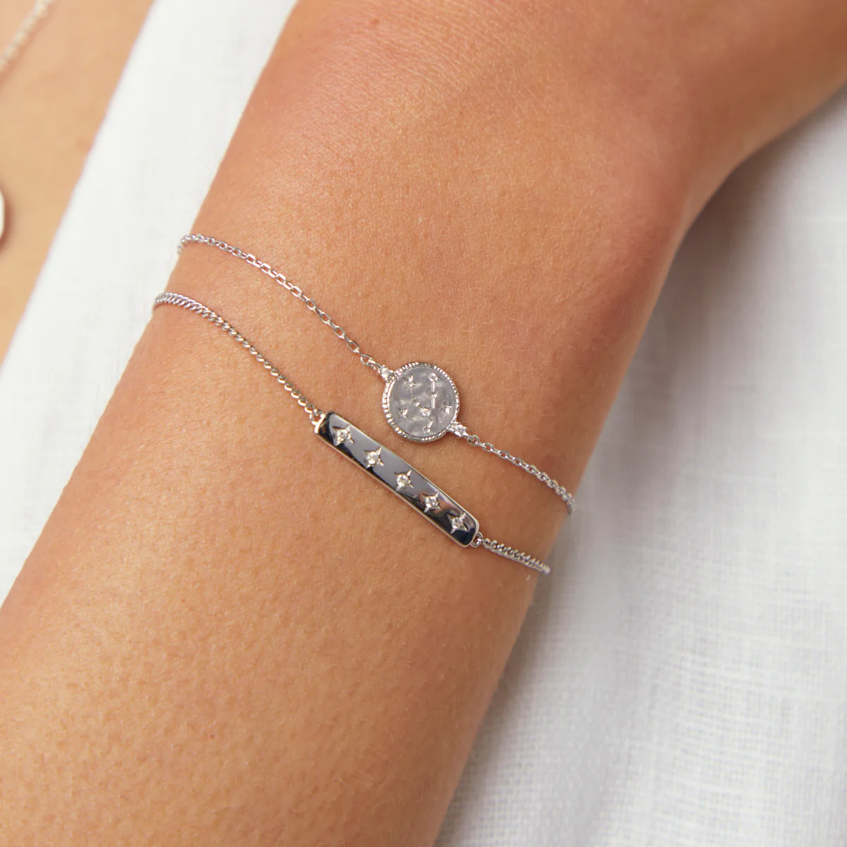Taurus Zodiac Bracelet in Silver - Image 3