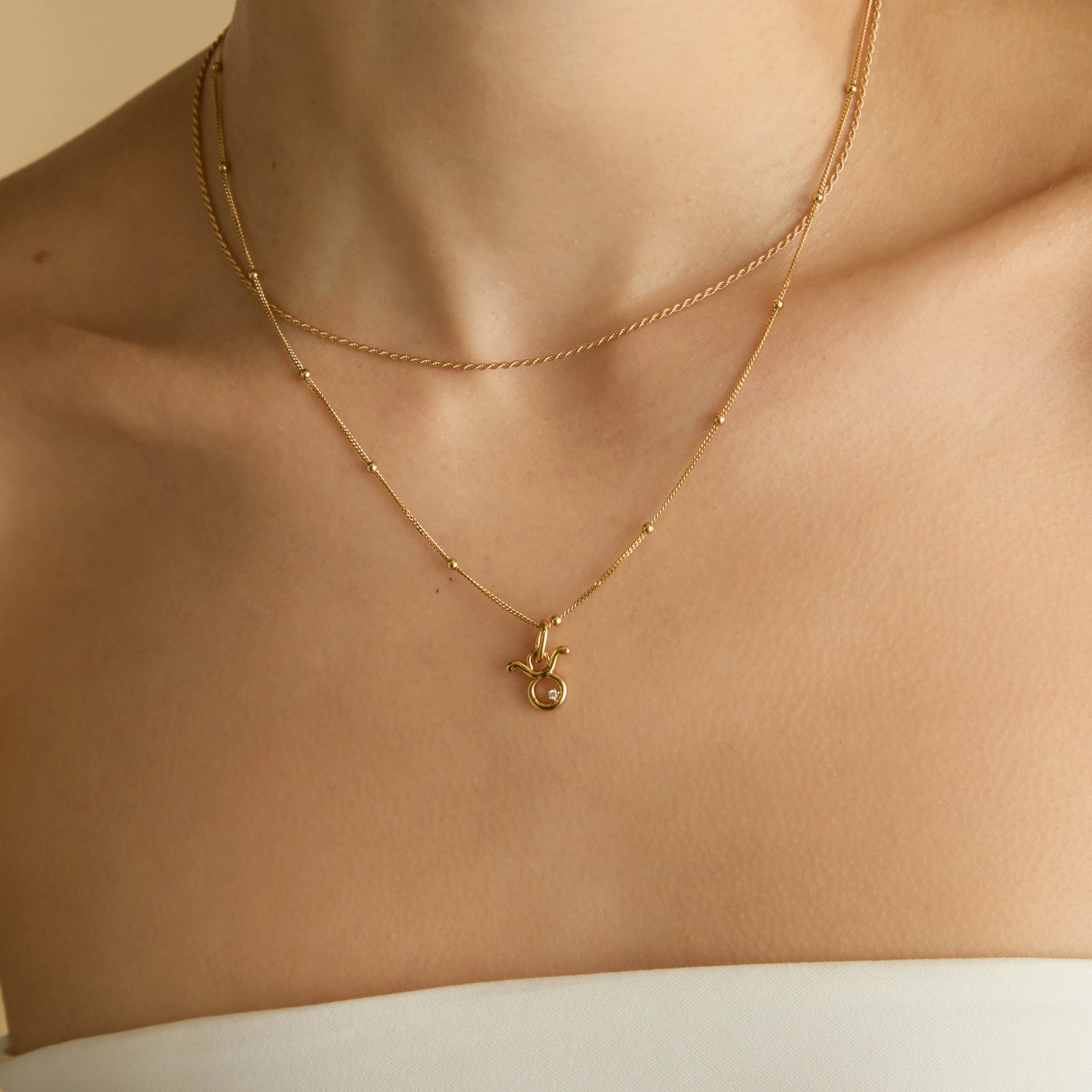 Taurus Zodiac Clip Charm in Gold - Image 3