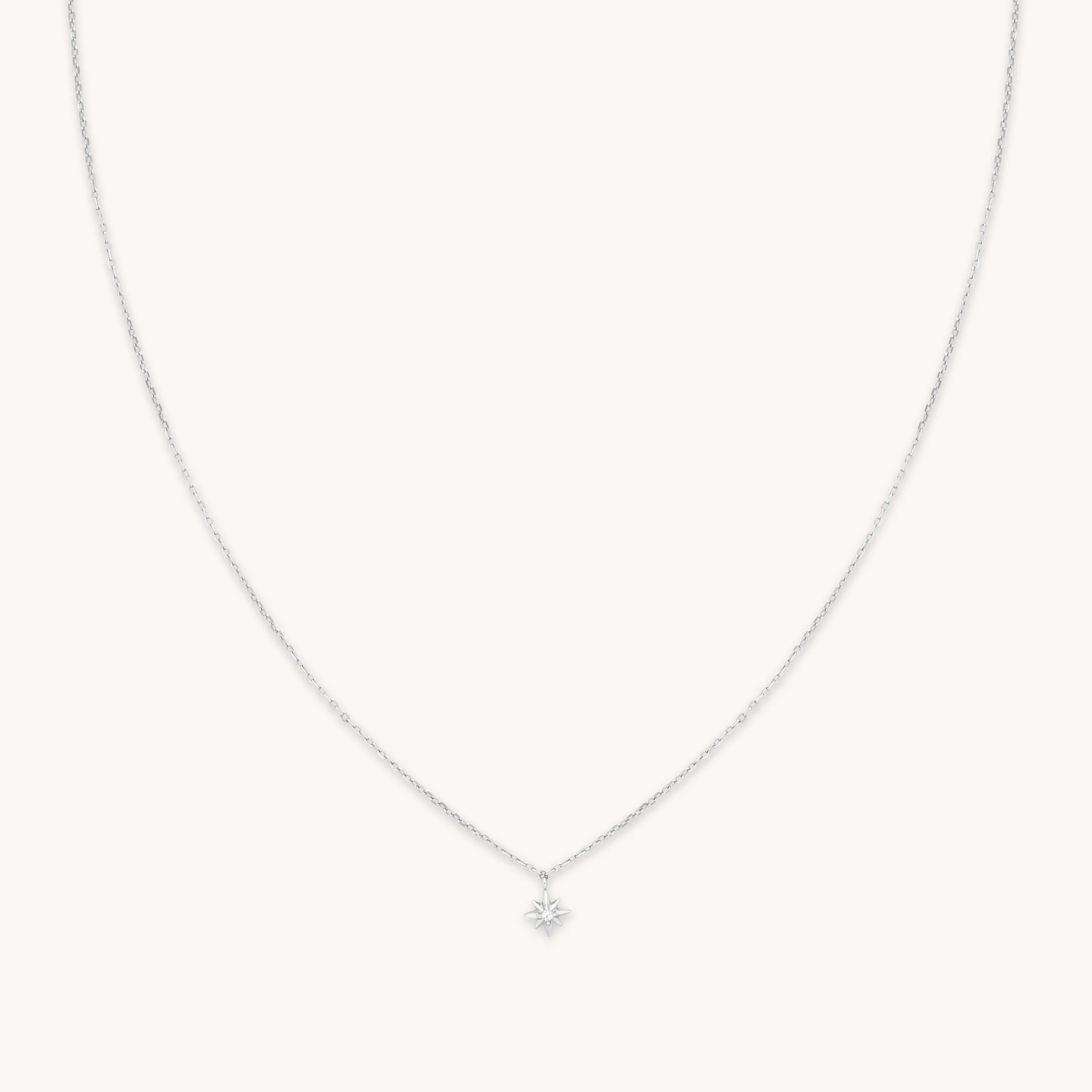 Twilight Star Pendant Necklace in Silver