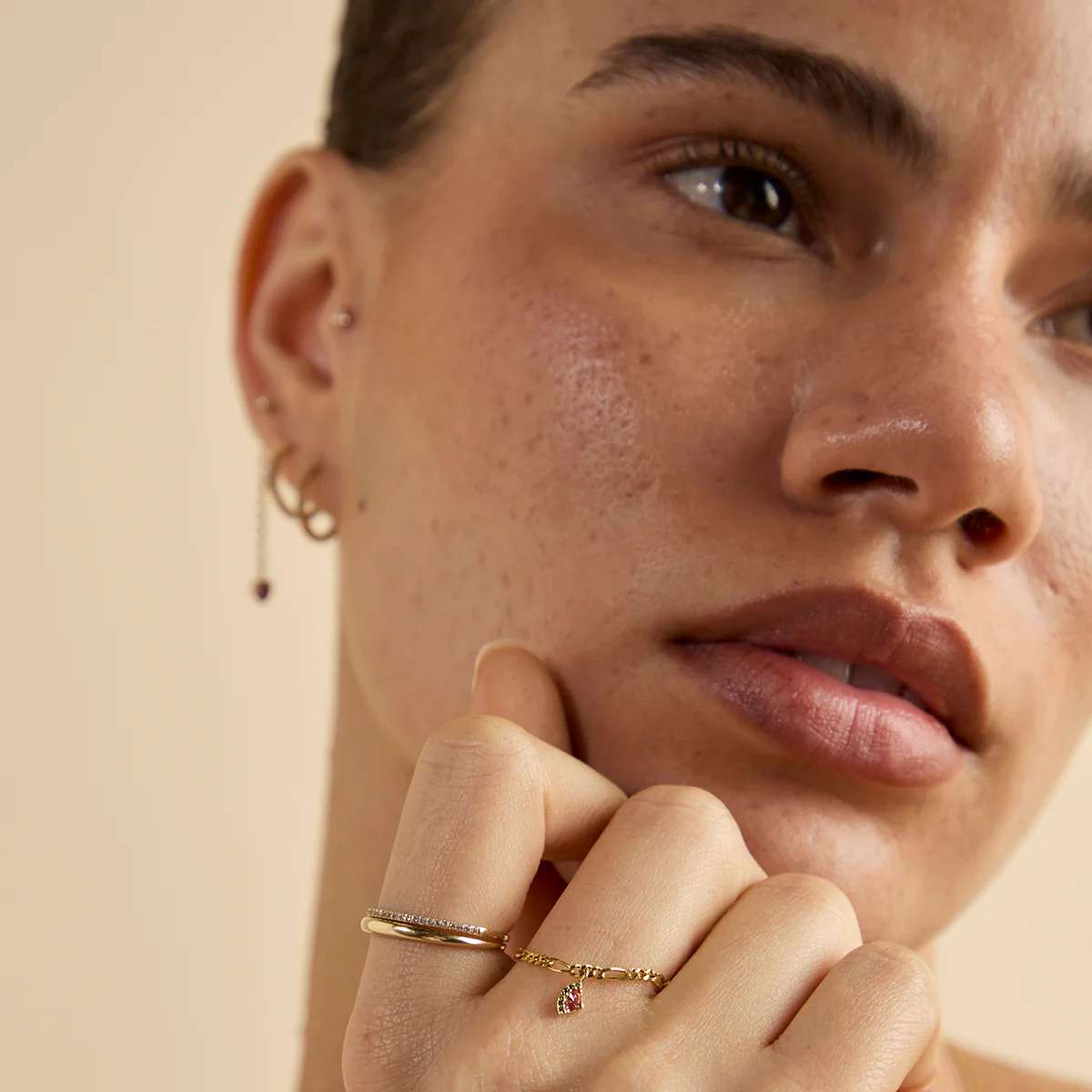 Watermelon Charm 9k Gold - Image 3