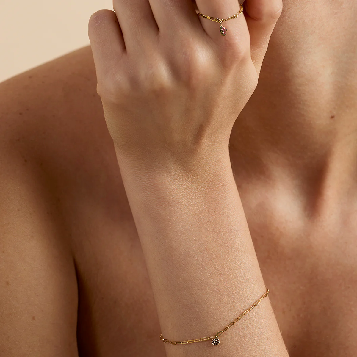 Watermelon Charm 9k Gold - Image 4